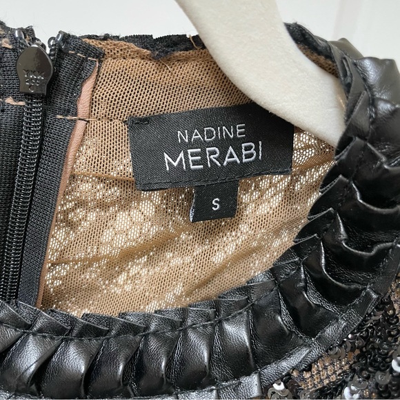 Nadine Merabi Bella Black Sequin Jumpsuit Small - Picture 4 of 13